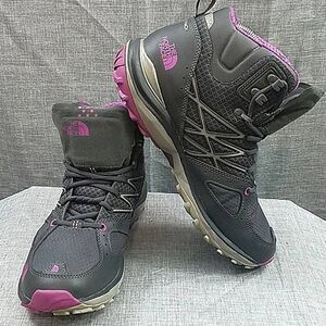 The North Face Women's Ultra Fastpack Mid GTX Hiking Boot Dark Grey/ Purple 10